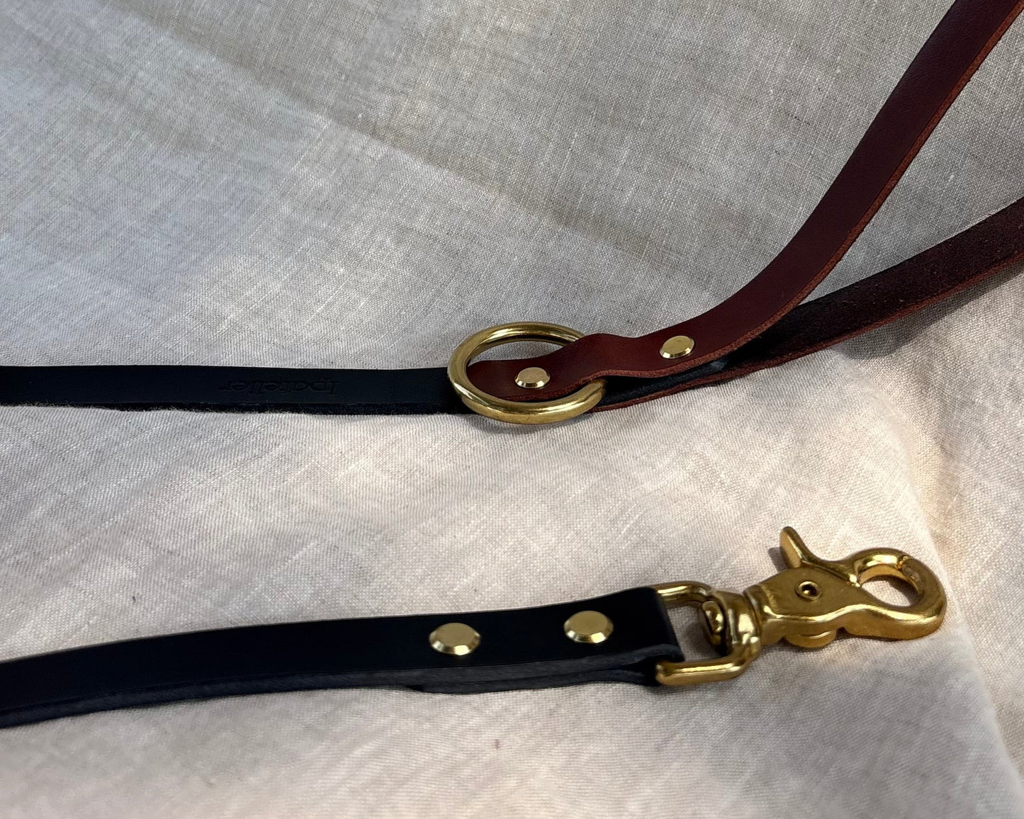 Correa Bicolor · Cognac & Noir